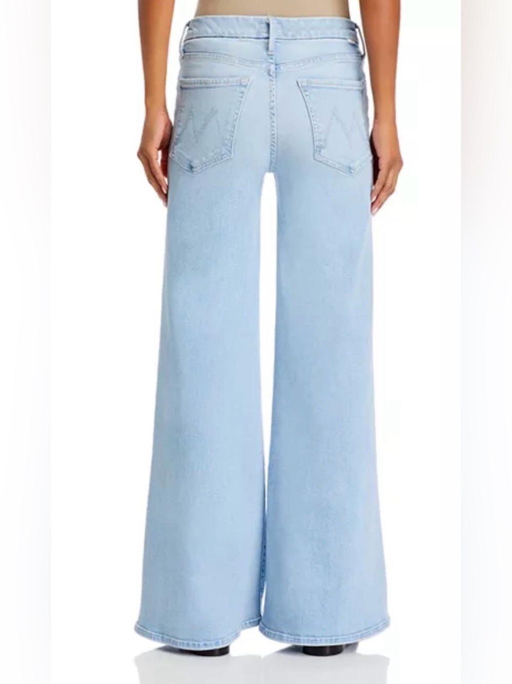 NWOT MOTHER The Roller Sneak Ball’s In Your Court 30 High Rise Wide Leg Flare - Picture 2 of 16